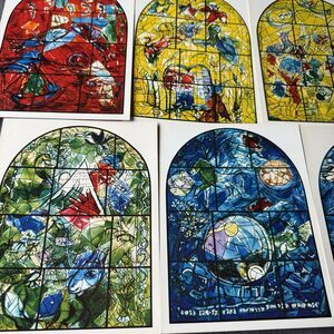 Vintage The Twelve Marc Chagall Windows Cards Set Booklet in Folder 1962 Prints